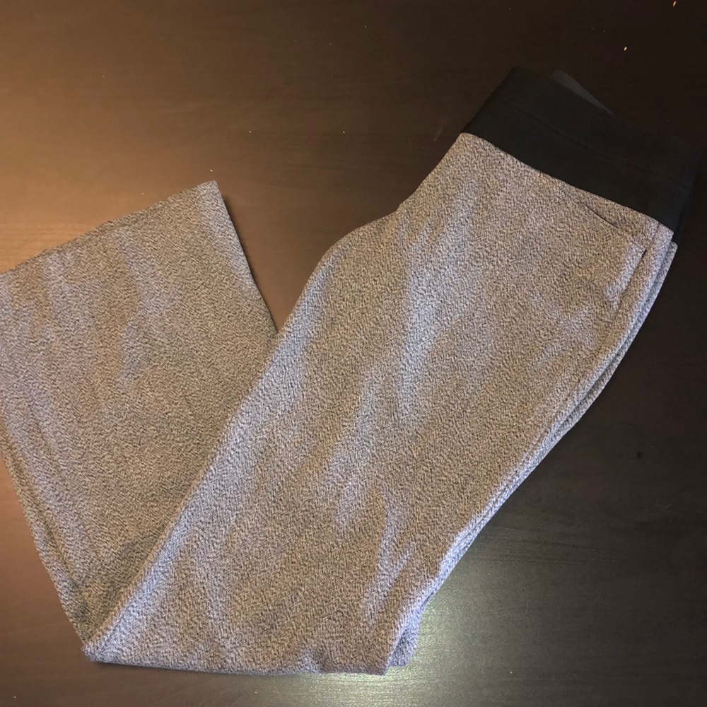 Grey and Black Editor Dress Pants